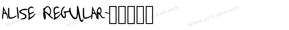 alise Regular字体转换